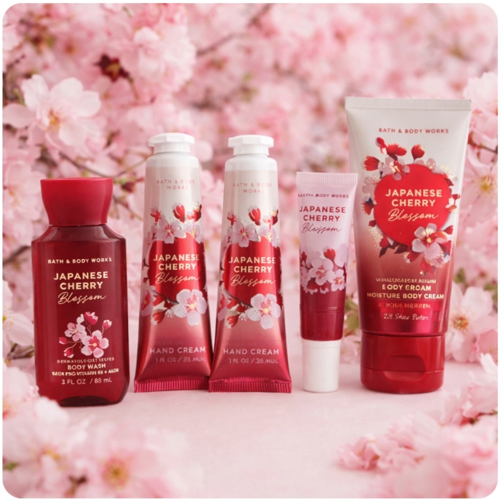BATH & BODY WORKS Japanese Cherry Blossom Collection 5 Piece Set